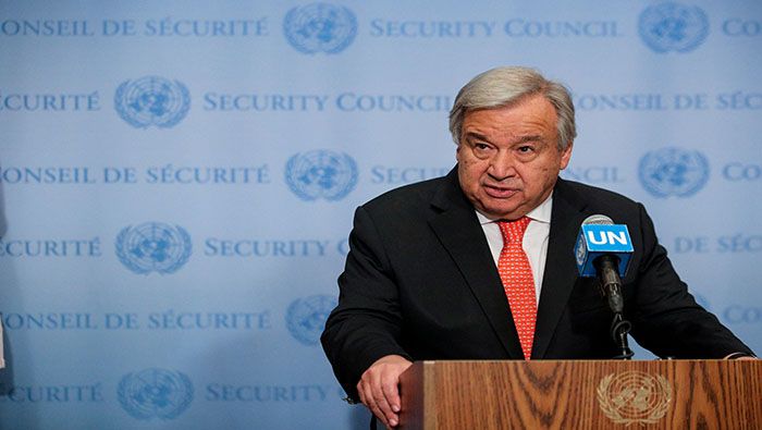 El secretario general de la ONU insistió en la necesidad de impulsar acuerdos para el control de armas nucleares.