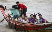 A causa de las lluvias del monzón, decenas de miles de habitantes se han visto obligados a abandonar sus hogares.