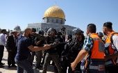 Un nuevo enfrentamientos entre feligreses palestinos e israelitas fue reportado hoy en La Explanada de las Mezquitas.