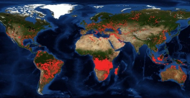 De acuerdo con la NASA, los incendios en África son permanentes debido a las actividades agrícolas y ganaderas.