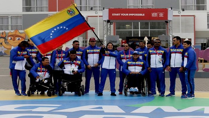La competidora venezolana fue la abanderada de la nación bolivariana en la inauguración de  los VI Juegos Parapanamericanos Lima 2019.