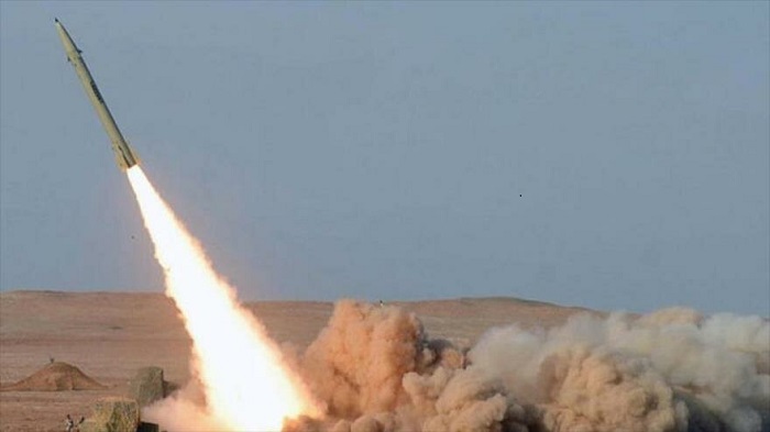Misil balístico yemení Zelzal-1, lanzado contra Arabia Saudita.