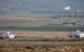 Fuerzas de la ONU refuerzan la vigilancia en la frontera entre el Líbano e Israel.