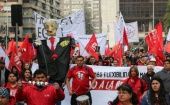 Los movimientos sociales de Chile exigen al Gobierno garantías para los derechos fundamentales de la población. 