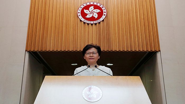 Carrie Lam, indicó que el Parlamento de cualquier país solo debe ocuparse de asuntos internos.