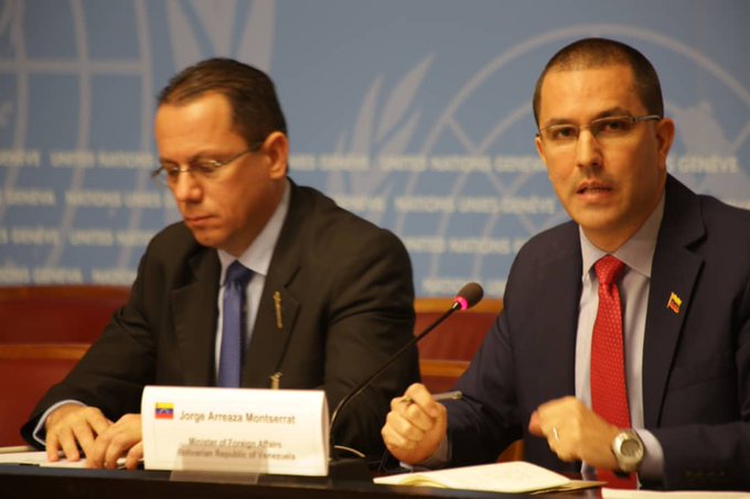 El canciller venezolano cumple una agenda de trabajo en Ginebra en el marco de la 42° sesión del Consejo de Derechos Humanos de la ONU.