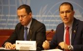 El canciller venezolano cumple una agenda de trabajo en Ginebra en el marco de la 42° sesión del Consejo de Derechos Humanos de la ONU. 