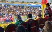 El presidente boliviano entrega obras sociales en Cochabamba para conmemorar gesta libertaria.