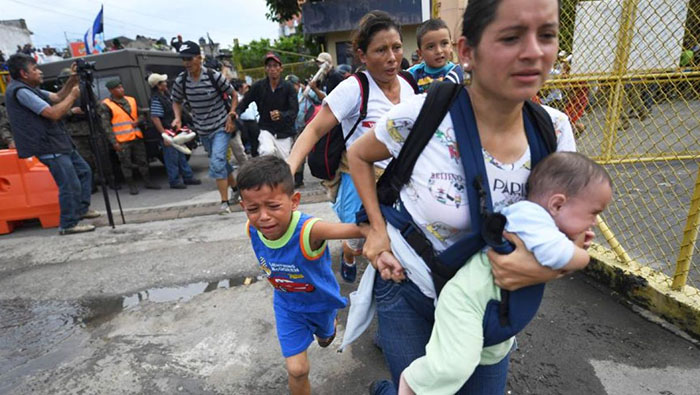 Los menores huyen del país centroamericano por los altos índices de violencia y pobreza extrema.