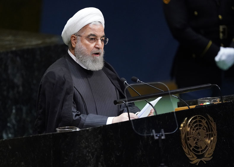 Rouhani lamentó la violación de los derechos humanos de los palestinos por parte de Israel.