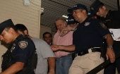 Óscar González Daher y su hijo estuvieron recluidos preventivamente en la Agrupación Especializada de la Policía Nacional de Paraguay antes de gozar del beneficio de casa por cárcel.