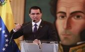 El diplomático venezolano Jorge Arreaza rechazó que sigan ocurriendo las "atrocidades en Colombia".