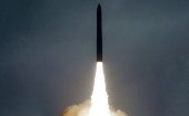 El efectivo es un misil balístico de combustible sólido Topol-M, y  fue realizado por el Instituto de Tecnología Térmica de Moscú 