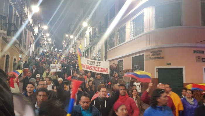 Sectores sociales ecuatorianos convocaron a movilizaciones en rechazo al 