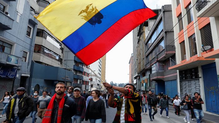 En Quito (capital) se espera la llegada de miles de indígenas que se unirán a las protestas contra las medidas económicas de Lenín Moreno.