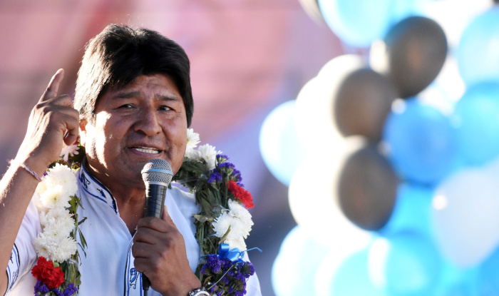 Morales se mantiene en el primer lugar de la preferencia electoral a una semana de los comicios en Bolivia.