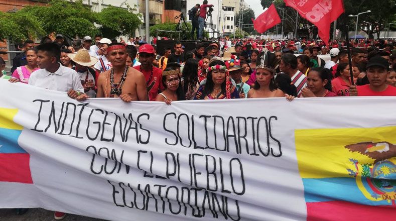Marchan en Venezuela para apoyar a Ecuador por logro popular