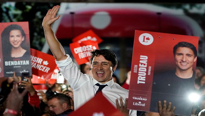 Justin Trudeau busca mantener el poder en Canadá.