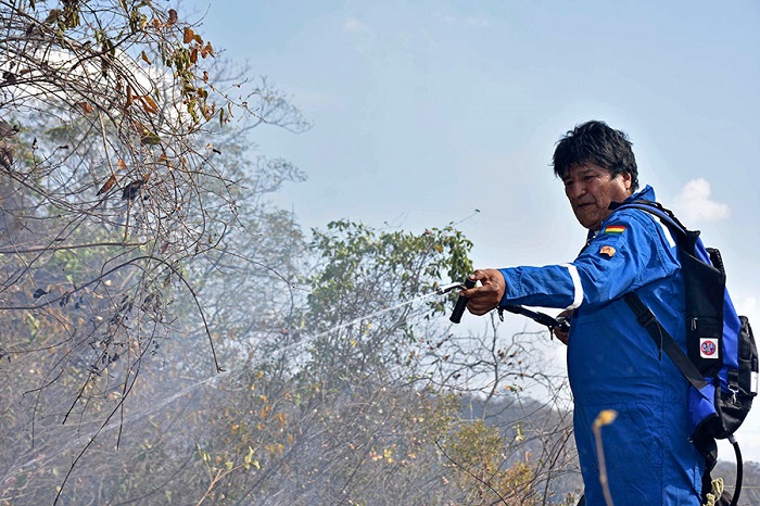 El presidente boliviano desarrolló varias acciones para combatir los incendios que afectaron la región amazónica.