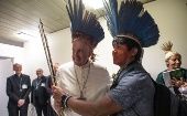Los miembros de COICA agradecieron la visión que tiene el Papa Francisco de los pueblos indígenas.