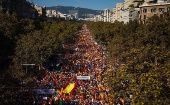 Esta marcha es la primera respuesta popular del constitucionalismo tras la sentencia del Tribunal Supremo de España.