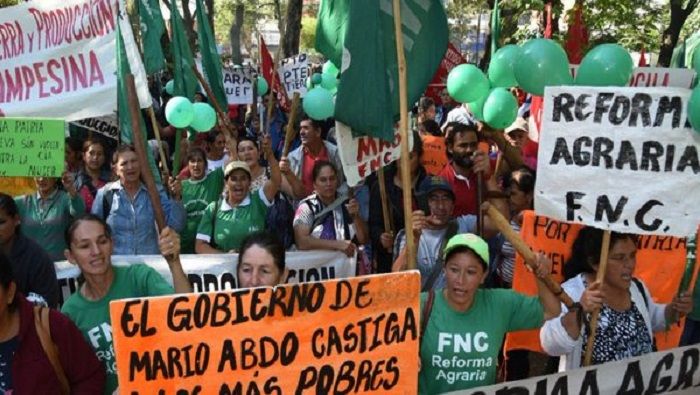 Las concentraciones en estos ocho departamentos de la geografía paraguaya no alteraron el orden público ni ejecutaron cierre de rutas, en cumplimiento a las consideraciones que había anunciado la FNC.