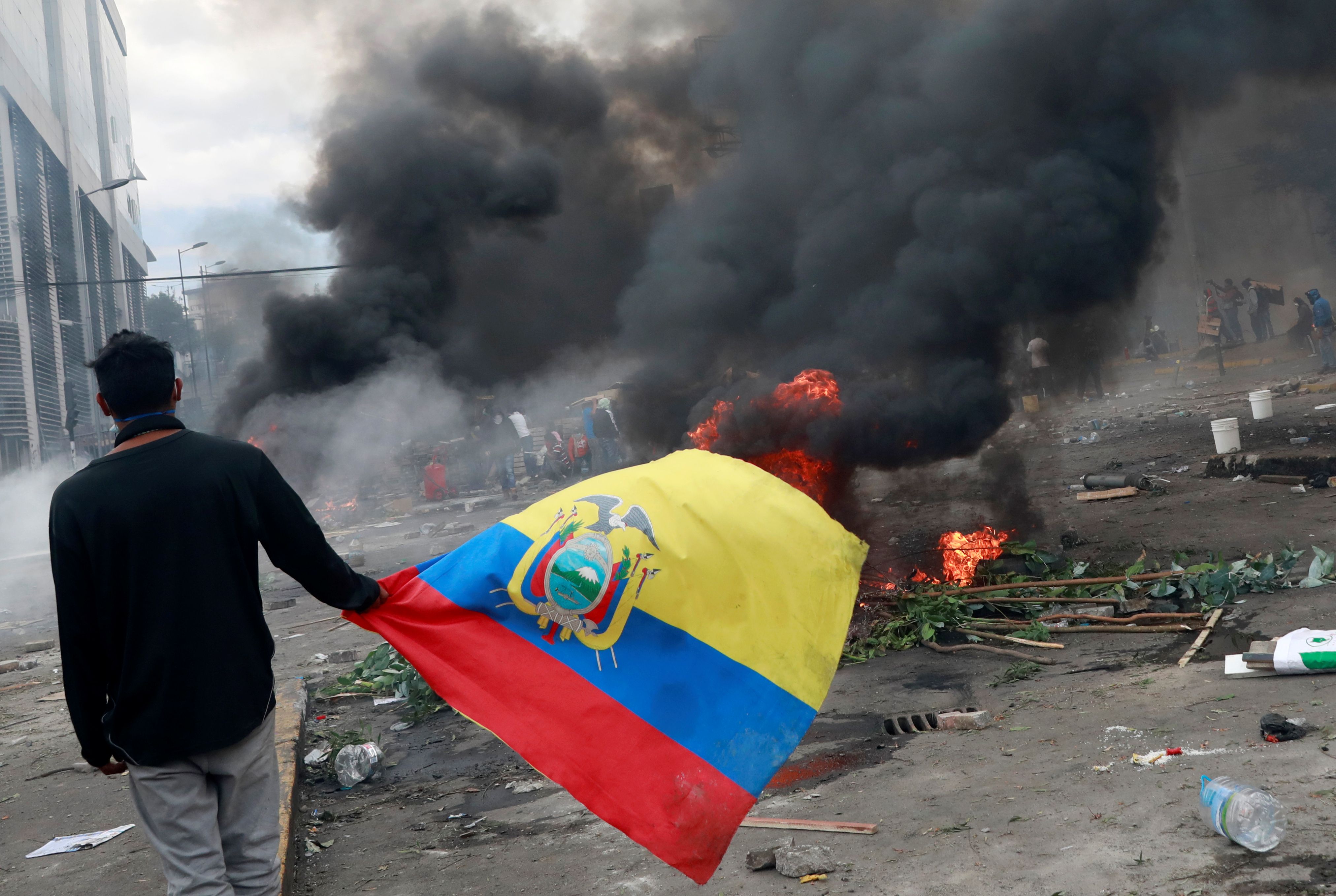 La Defensoría del Pueblo de Ecuador en un reciente informe contabilizó 1.340 personas heridas y 1.192 detenidas durante las protestas.