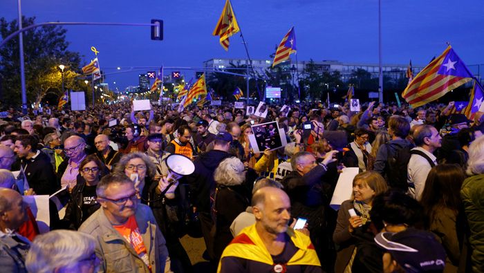 Desde hace más de una semana se han registrado protestas en varios puntos de Cataluña para exigir la libertad de los 