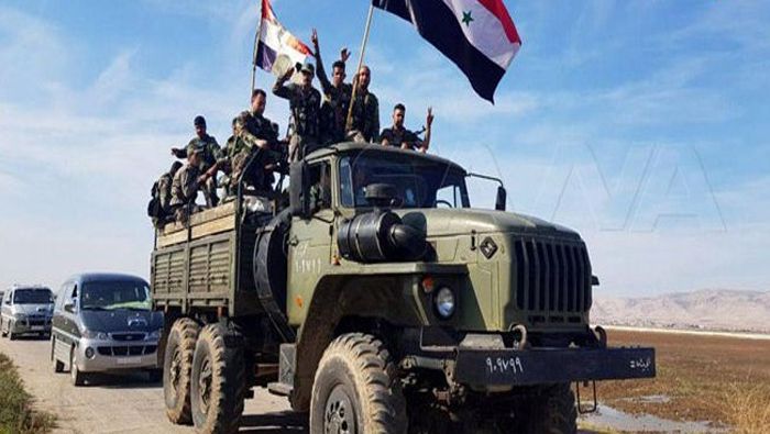 Las tropas sirias recorrieron 60 kilómetros y establecieron posiciones para proteger a la población civil de los kurdos.