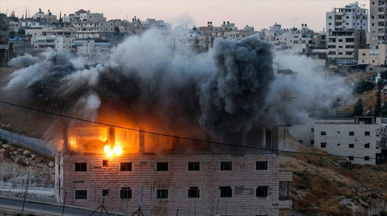 Ciudades en el territorio palestino han sido castigadas por las ataques de Israel.
