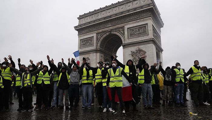 Desde noviembre de 2018 los Chalecos Amarillos han mantenido las protestas contra Emmanuel Macron.