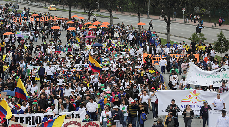 Las protestas en Colombia iniciaron el pasado 21 de noviembre, con un llamado a paro nacional. 