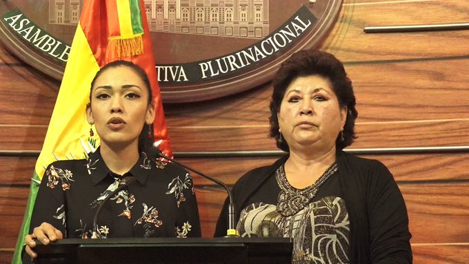 Adriana Salvatierra renunció a su cargo luego del golpe de Estado contra el presidente Evo Morales.