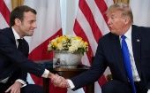 Antes de su reunión con el presidente francés, Trump reprochó a Macron sus críticas sobre la OTAN.