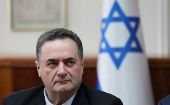 En la foto de archivo, el canciller en funciones de Israel, Israel Katz, asiste a la reunión semanal del gabinete en Jerusalén.