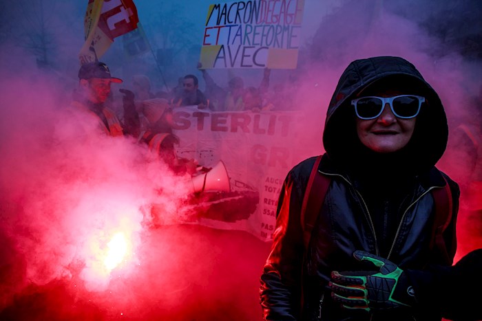 Francia arribó este sábado a su jornada 31 de protestas contra la reforma de pensiones