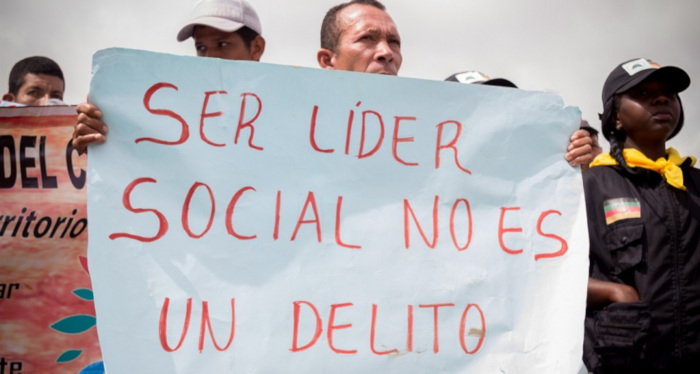 La situación es grave para los líderes sociales en Tumaco, Cauca, Huila, Chocó y Antioquia, allí hay amenazas graves.