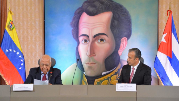 La XX Reunión de la Comisión Intergubernamental del Convenio Cuba-Venezuela se llevó a cabo en la Casa Amarilla, Antonio José de Sucre, en Caracas,
