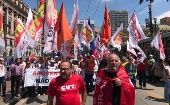 Centrales sindicales y movimientos sociales han rechazado las intenciones del Gobierno de Jair Bolsonaro de privatizar servicios públicos. 