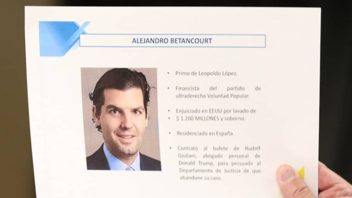 Betancourt López es “el principal asesor petrolero y financista de Leopoldo López”.