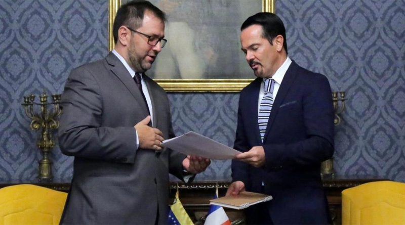 La Cancillería venezolana recalcó que el embajador francés, Romain Nadal, violó convenciones internacionales.
