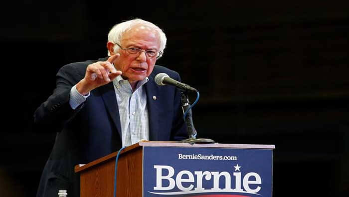 Según una reciente encuesta, Bernie Sanders lidera la intención de voto de los integrantes de su partido con un 32 por ciento.
