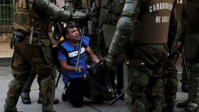 Desde octubre pasado, con el inicio del estallido social en Chile, se registró un saldo de al menos 31 muertos y centenares de heridos contra las manifestaciones pacíficas.