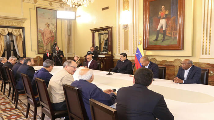 Tras varios llamados a diálogo realizados por el presidente Nicolás Maduro, esta Mesa de Diálogo fue conformada en septiembre de 2019.