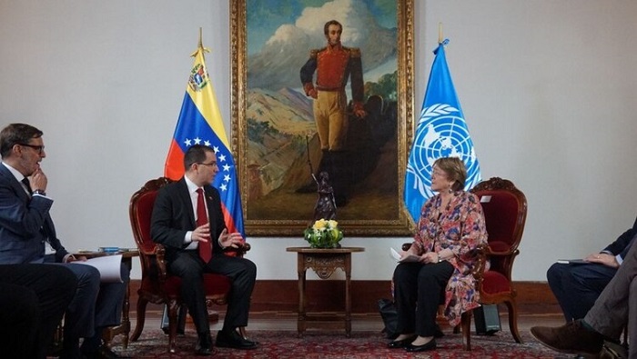 El canciller de Venezuela y la alta comisionada de la ONU para los Derechos Humanos se reunieron el mes pasado para fortalecer relaciones de cooperación.
