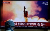 La nueva prueba de Pyongyang se produce a una semana del lanzamiento de otros dos proyectiles desde la ciudad norcoreana de Wonsan.