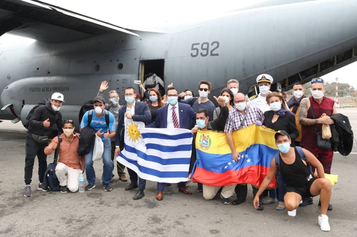 El Gobierno venezolano activó un puente aéreo con Uruguay, que también favorecerá a los uruguayos varados en Venezuela.