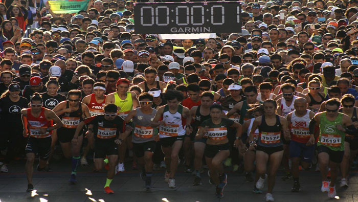 La organización del Maratón de Santiago informó que 
