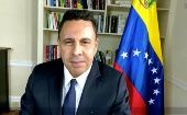 Frente al ilegal bloqueo económico, financiero y comercial impuesto a Venezuela por parte de Washington, Moncada reiteró que la ilegal medida viola la Carta de Naciones Unidas.