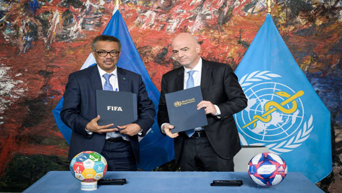 La FIFA trabajó con la OMS para la elaboración de un documento con el fin de proteger la salud de los 